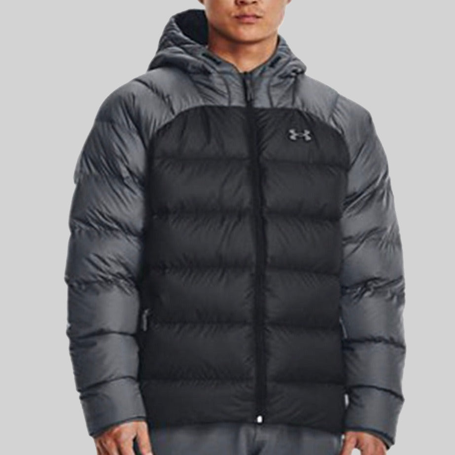 Under Armour Grey & Black Padded Down Coat